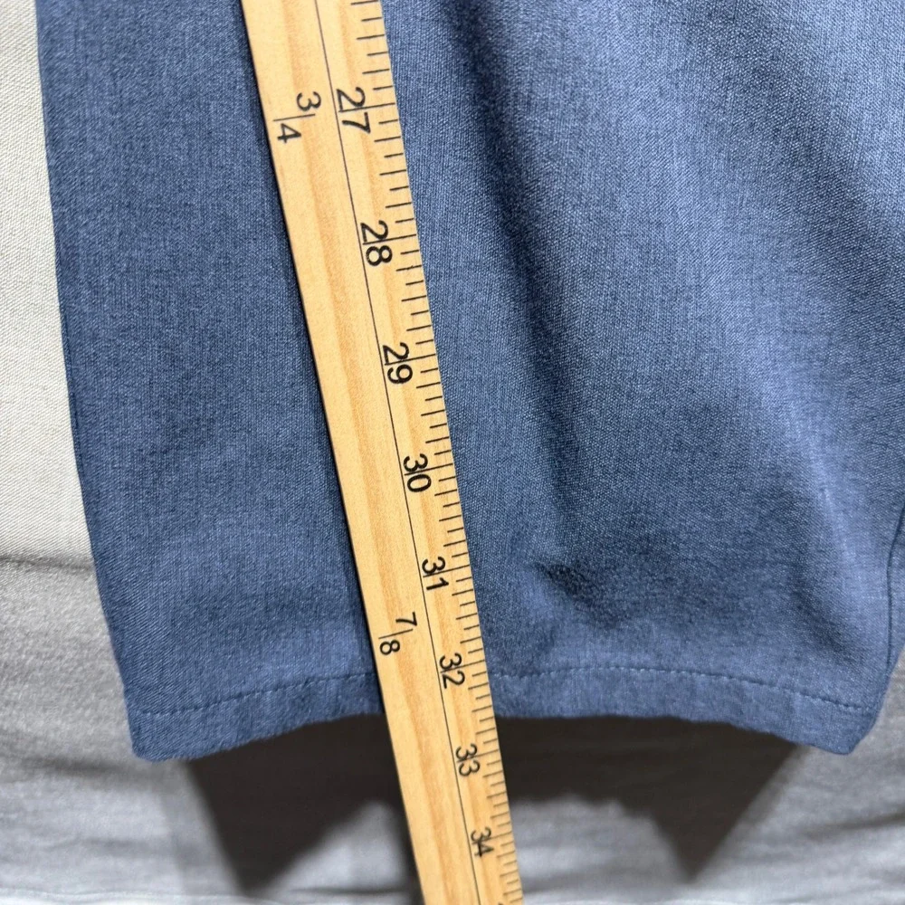 TravisMathew Pants Men 42x32 Blue Straight Open to Close Golf Performance 1MT435